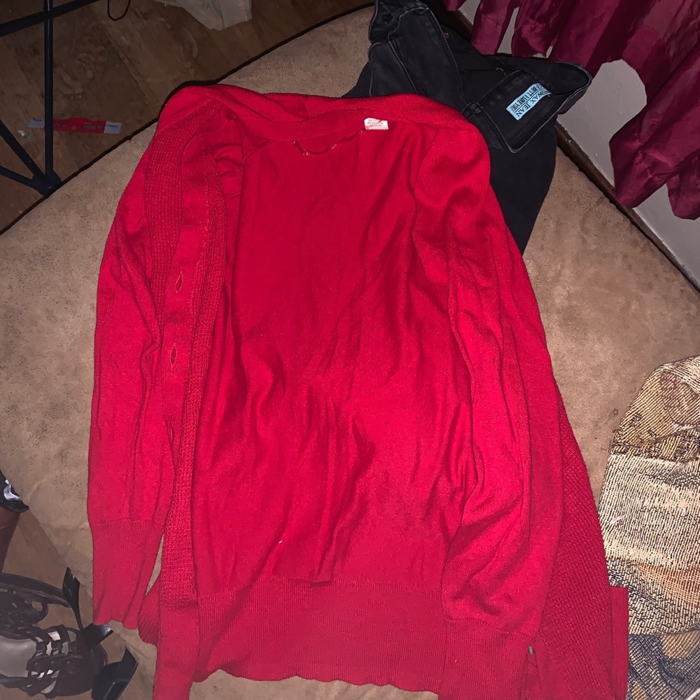 Red sweater